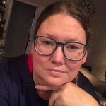 April G. - Teal - rectangle - plastic-metal