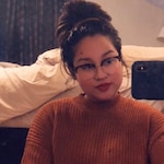 Rachel R. - Tortoise - browline - acetate-metal