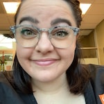 Carole - Speckled Gray - browline - plastic-metal