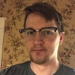 James B. - Black Silver - browline - acetate-metal