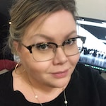 Jen S. M. - Tortoise - browline - acetate-metal