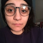 Ruby F. - Black - square - acetate-metal