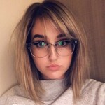 Emi L. - Speckled Gray - browline - plastic-metal