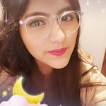 Katie L. G. - Clear Blue - geometric - acetate