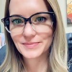 Felicia W. - Clear Black - rectangle - acetate