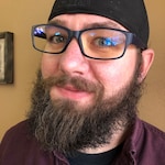 Caitlin W. - Matte Navy - rectangle - plastic