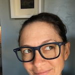 Bernadette - Matte Navy - rectangle - acetate