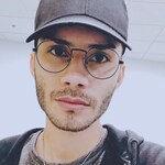 Kevin F. - Navy - round - metal