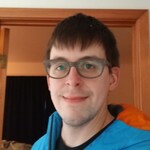 Brian F. - Brown/Striped - rectangle - acetate