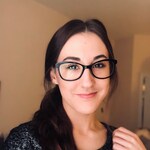 Haleigh C. - Black - horn - acetate-metal