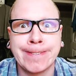 Jon E. P - Black - rectangle - acetate