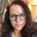 Natasha H. - Matte Navy - rectangle - acetate