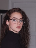 Megan H. - Golden - round - metal