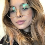 Kitty E. - Golden - square - metal