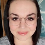 Elizabeth L. - Pink - round - acetate-metal