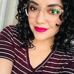 Selene M. - Rose Gold - square - acetate-metal