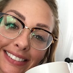 Brittney K. - Tortoise - browline - acetate-metal