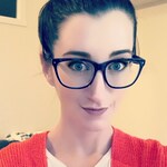 Tricia D. - Black - rectangle - acetate