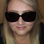 Angela R. - Black Red - square - acetate