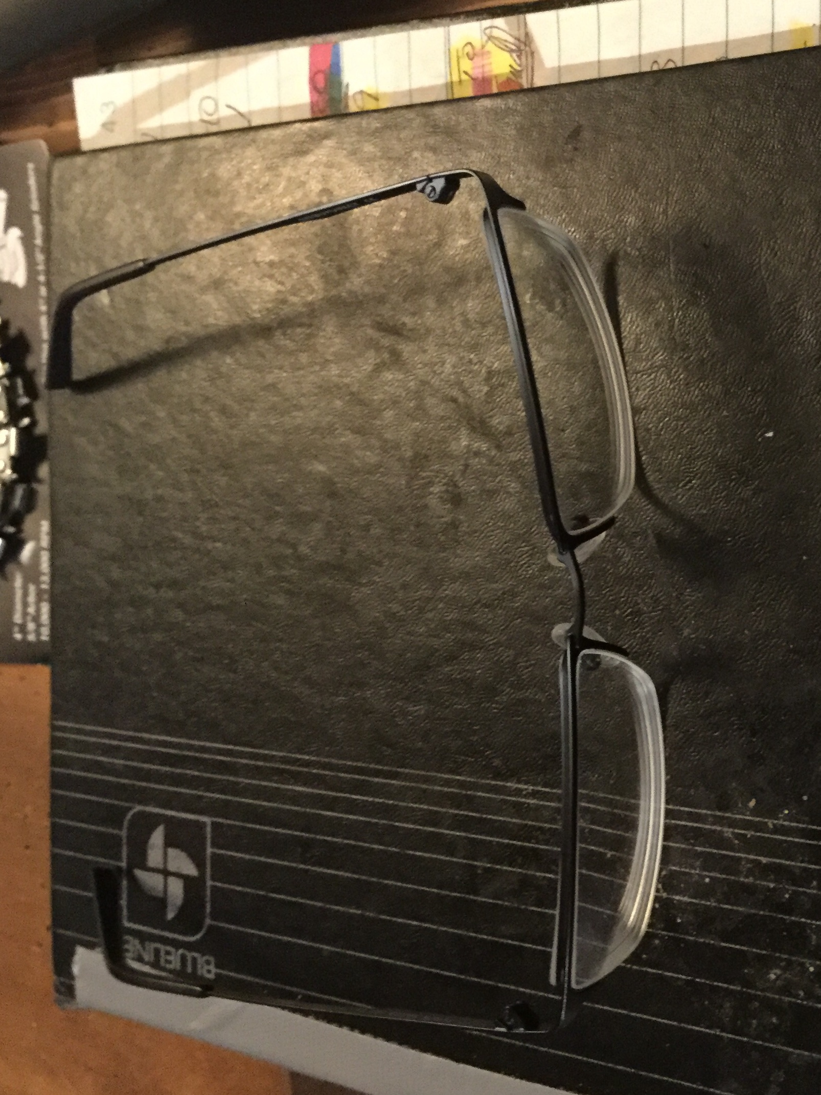 Furox Rectangle Navy Semi Rimless Eyeglasses | Eyebuydirect