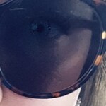 Amanda S. - Blue Floral - round - acetate