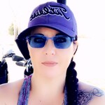 Darla S. - Blue - rectangle - metal