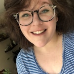 Madeline K. - Matte Clear - round - acetate