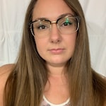 Renee L. - Tortoise - browline - acetate-metal