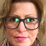 Debbie D. - Matte Navy - rectangle - acetate