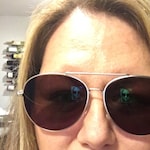 Jennifer M. -  Matte Silver  - aviator - metal