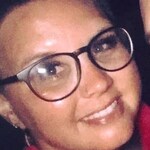 Amber F. - Matte Gray - round - plastic