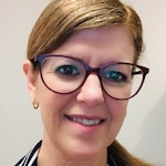 TRISHA N. - Red Striped - horn - acetate