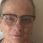 Maree M. - Silver/Floral - browline - plastic-metal