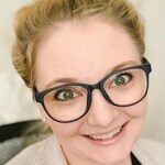 Darla V. - Matte Navy - square - plastic