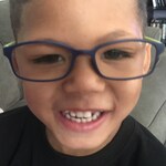 Myriah Z. - Navy - rectangle - plastic