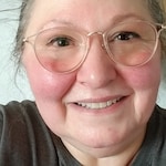 Barbara J  S. - Pink - round - acetate-metal