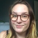 Angela C. - Red - round - plastic