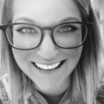 Heather C. - Matte Black - rectangle - plastic