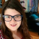 Janica H. - Navy - horn - acetate