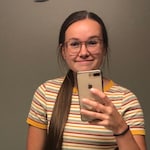 Lizzy H. - Clear Brown - square - acetate-metal