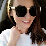 Rachel W. - Matte Black - round - plastic-metal