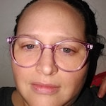 Kathleen L G. - Purple - round - acetate