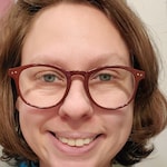 Stephanie F. - Red - round - plastic