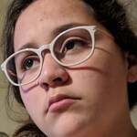 Yolanda C. - Faded Rose - oval - acetate-metal