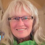 Patti M. - Black - rectangle - metal