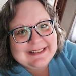 Tina M. - Teal - rectangle - plastic-metal