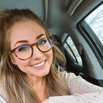 Mishele M. - Brown Striped - round - acetate-metal