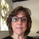 Cindy S. - Blue Floral - horn - acetate