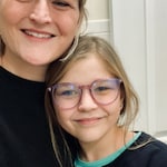 Maggie M. - Clear Purple - round - plastic