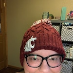 Christie H. - Blue Floral - horn - acetate